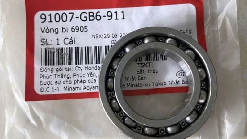 Bảng thông số bạc đạn xe máy các loại và giá bán cập nhật 2026