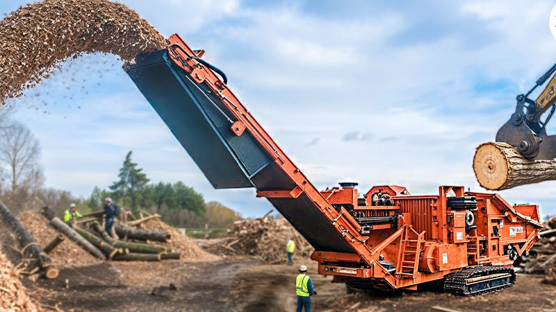 Ưu điểm và ứng dụng các loại máy băm gỗ công suất lớn