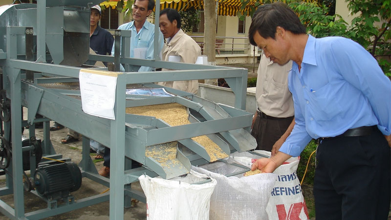 Ưu điểm và ứng dụng thực tế máy sàng lúa các loại