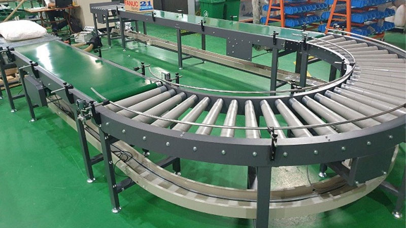 7 loại băng tải con lăn công nghiệp phổ biến hiện nay