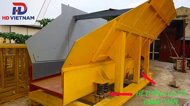 Máy cấp liệu rung: Cấu tạo và ứng dụng trong dây chuyền nghiền đá