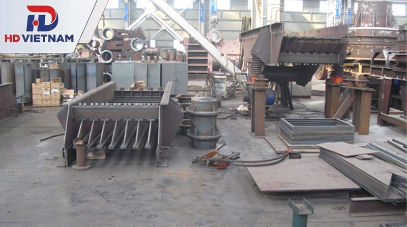 Máy cấp liệu rung: Cấu tạo và ứng dụng trong dây chuyền nghiền đá