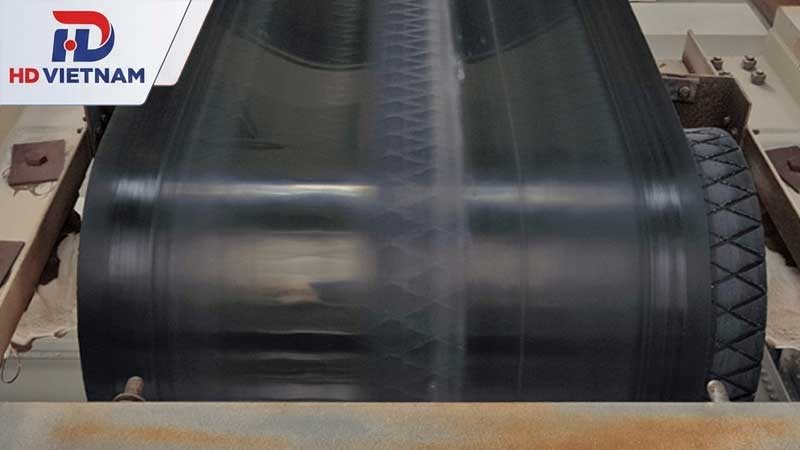 Mối nối dây băng tải bị lệch, không vuông góc