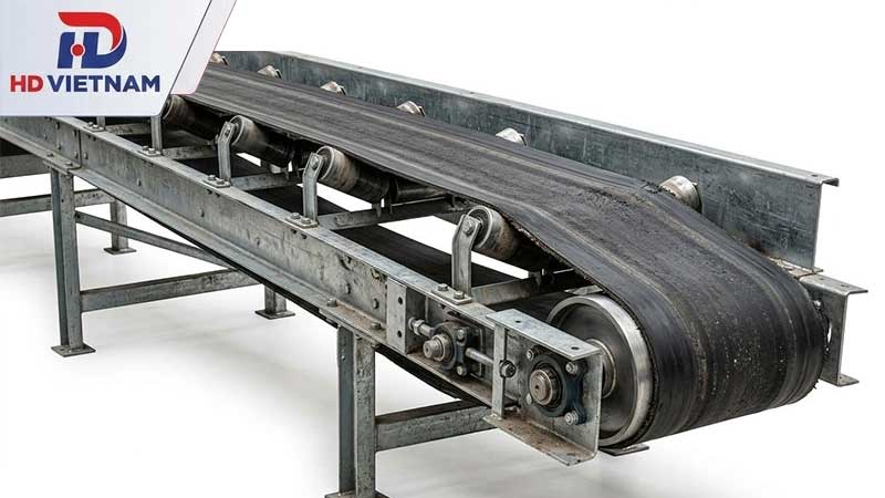 Khung băng tải hoặc rulo bị lệch