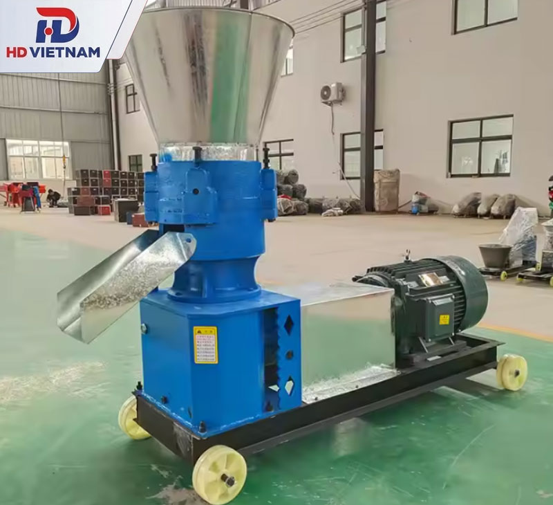 Cấu tạo của máy ép viên mùn cưa.