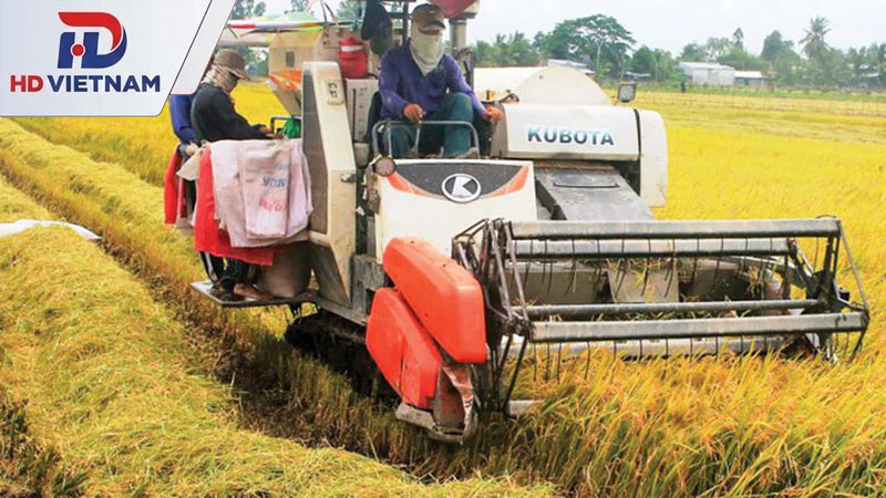 Nguyên lý hoạt động của máy gặt lúa