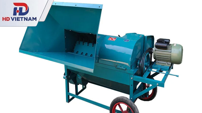 Máy tuốt lúa chạy điện