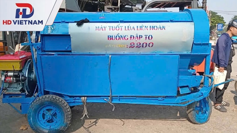 Máy tuốt lúa, đập lúa công suất lớn