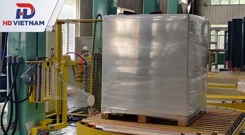 Máy đóng đai và máy quấn màng pallet