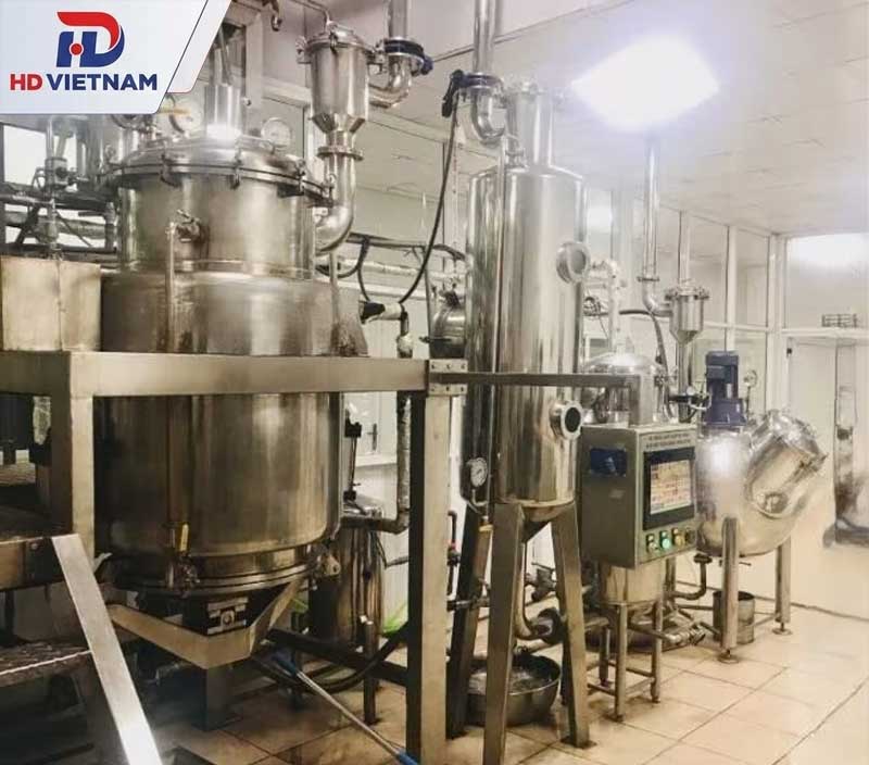Hệ thống chiết xuất kết hợp cô đặc tuần hoàn