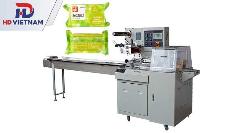 Máy đóng gói bánh kẹo dạng nằm ngang