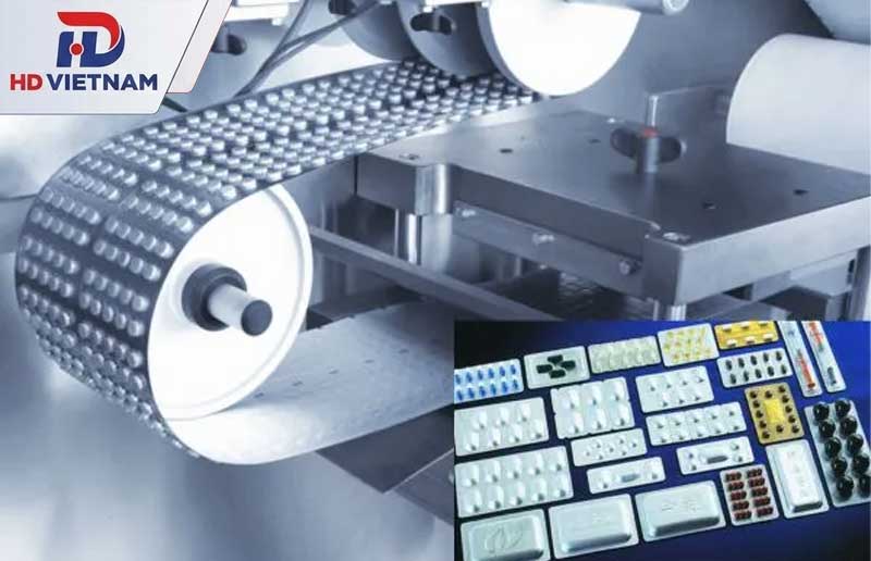 Khuôn ép vỉ và hệ thống dẫn thành phẩm