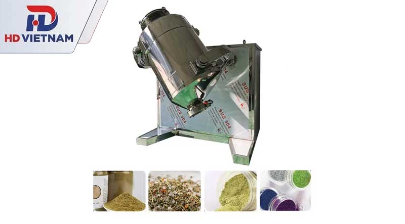 Máy trộn bột dược liệu 3D