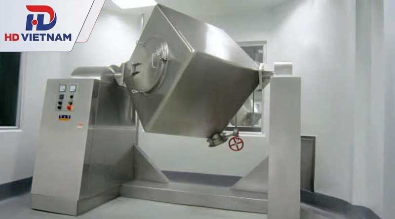Nguyên lý hoạt động của máy trộn bột lập phương