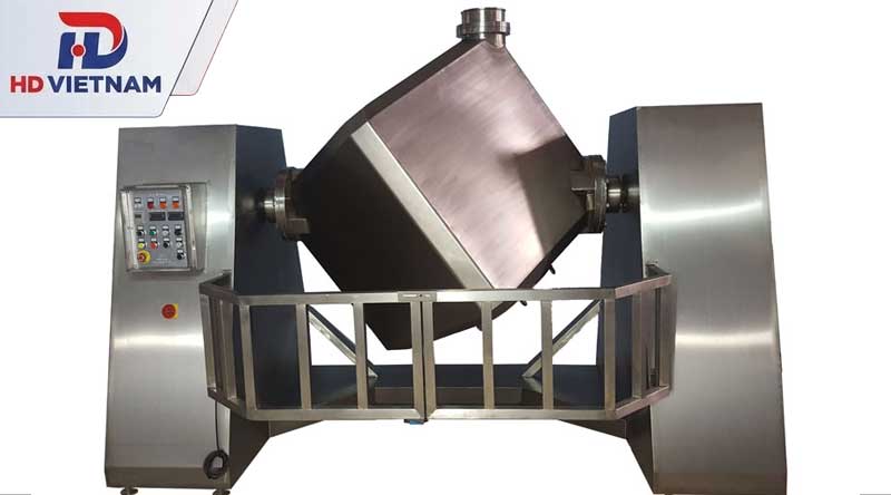 Cấu tạo máy trộn lập phương chuẩn kỹ thuật
